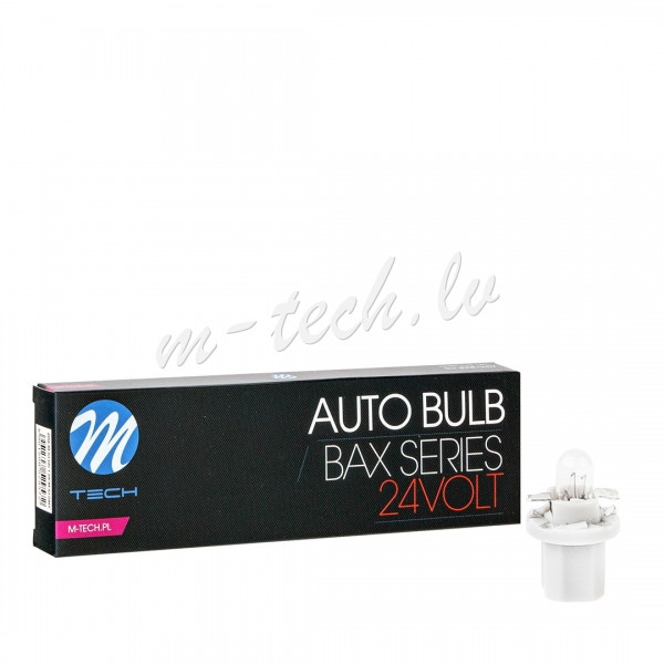 Z958 - Żarówka M-TECH BAX 24V 1.2W B8.5d GREY Rīga - foto 1