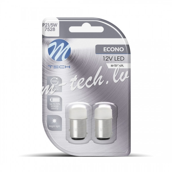 LB038W - Blister 2x M-TECH Econo LB038W - BAY15d. 9xSMD3014. 12V. White Rīga - foto 1