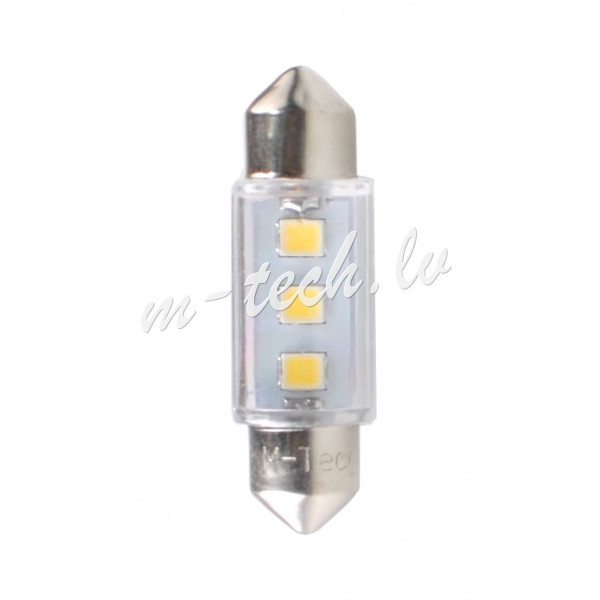L090W - Dioda LED L090 - C5W 36mm 3xSMD3528 biała Rīga - foto 1