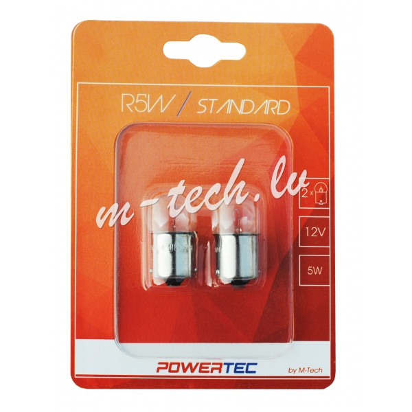 PTZ30-02B - Powertec STANDARD 12V 5W BA15s R5W Rīga - foto 1