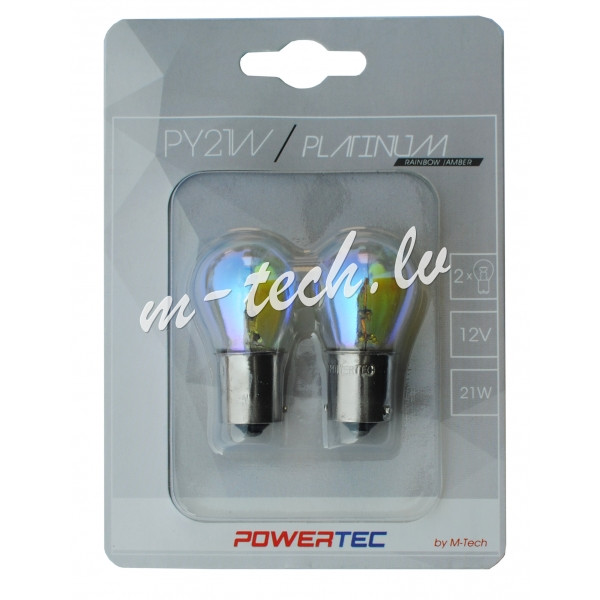 PTZRB36-02B - Powertec PY21W S25 12V 21W BAU15s Rainbow Rīga - foto 1