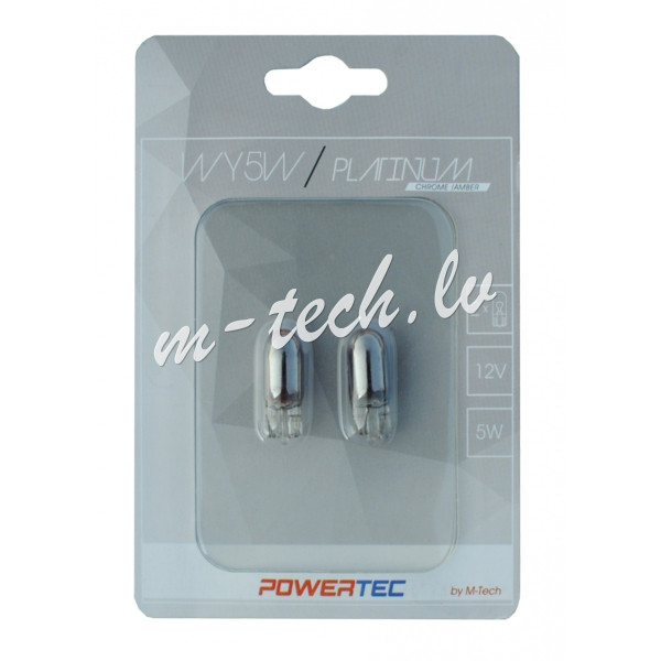 PTZCH28-02B - Powertec WY5W T10 12V 5W WEGDE Chrome Rīga - foto 1