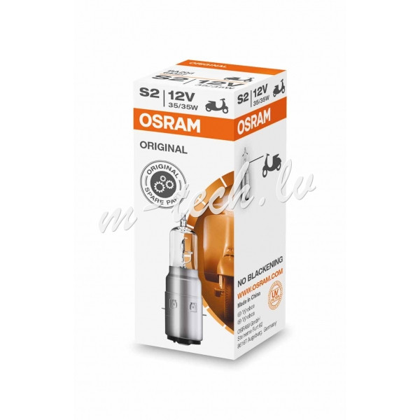 O64327 - OSRAM 64327 S2 BA20d 35/35W 12V Rīga - foto 1
