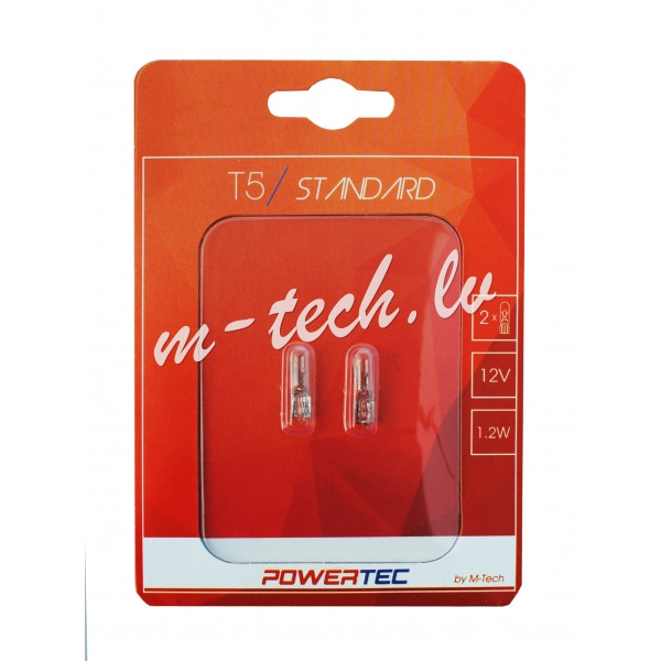 PTZ29-02B - Powertec STANDARD 12V 1.2W W2x4.6d T5 Rīga - foto 1