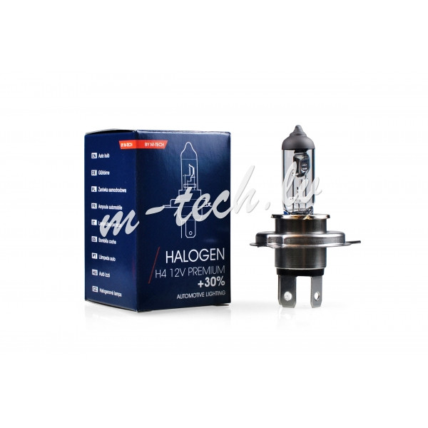 Z104 - Żarówka halogenowa M-TECH Premium H4 9003 HB2 12V 60/55W P43t Rīga - foto 1