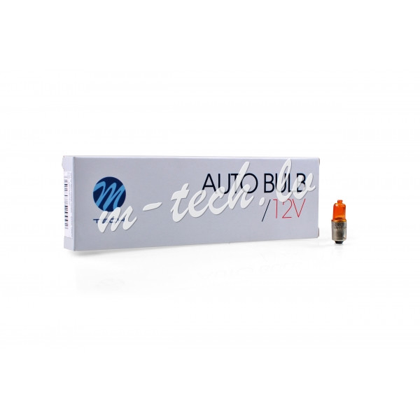 Z77 - Żarówka halogenowa M-TECH HY6W 12V/6W  BAX9s AMBER Rīga - foto 1