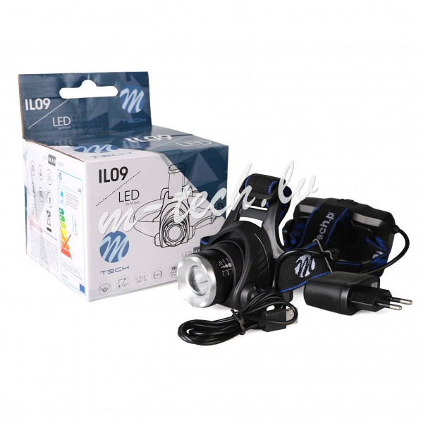 IL09 - Lampa czołowa M-TECH 3xAA Rīga - foto 1