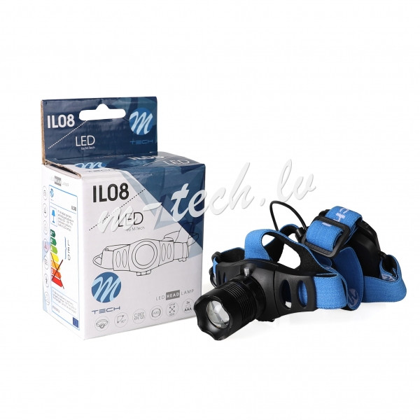 IL08 - Lampa czołowa Q5 3xAAA Rīga - foto 1