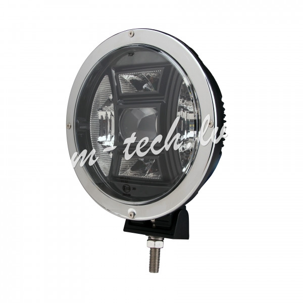 WLC107 - Driving light - side bracket - round chrome. CREE 70W 9". 2GEN. Рига - изображение 1