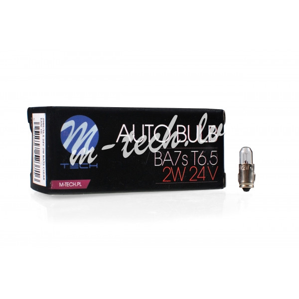 Z989 - Żarówka M-TECH T6.5  24V 2W BA7s Рига - изображение 1