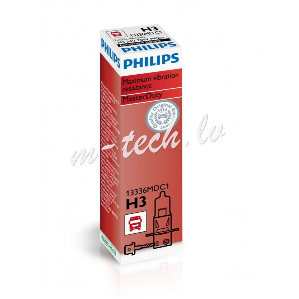 PH 13336MDC1 - Philips H3 MasterDuty 24V70W PK22s C1 Рига - изображение 1