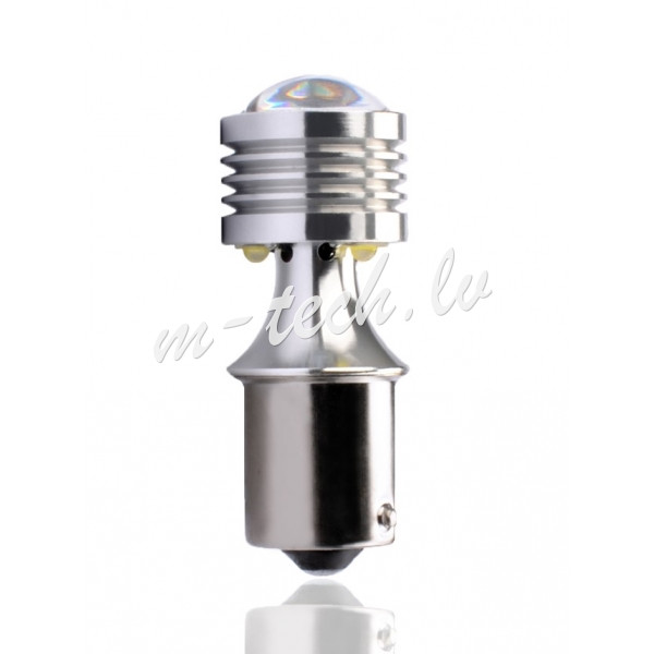 L811Y - L811W - BA15s Canbus 4xHP LED 12-24V Amber Рига - изображение 1
