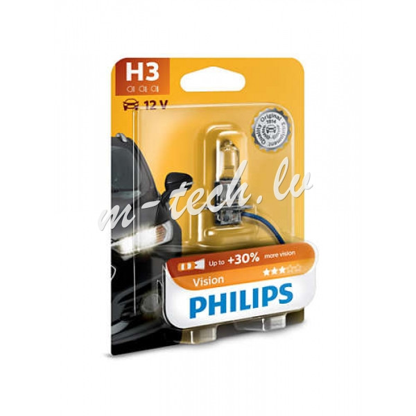 PH 12336PRB1 - Philips H3 Vision 12V55W PK22s B1 Rīga - foto 1