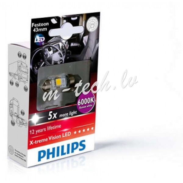 PH 249466000KX1 - Philips X-tremeUltinon gen2 Fest 10.5x43 LED 24946 6000K 24V 1W X1 24V 1W X1 Rīga - foto 1