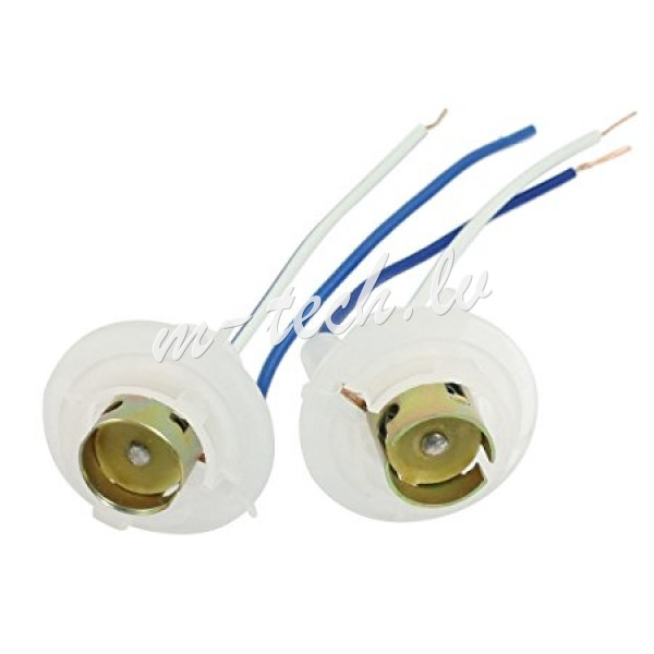 GN018 - Gniazdo BA15s plastic double wire Rīga - foto 1