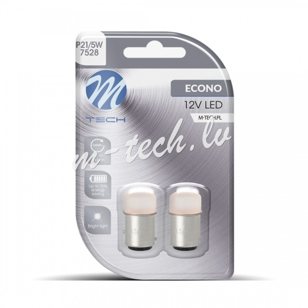 LB038R - Blister 2x M-TECH Econo LB038R - BAY15d. 9xSMD3014. 12V. Red Rīga - foto 1