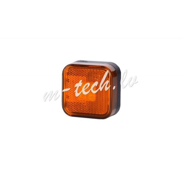 WMLHOR097 - HORPOL lampa LED obrysowa - HOR24 LD097 pom. kwadratowa z oblaskiem 12/24V ECE Rīga - foto 1