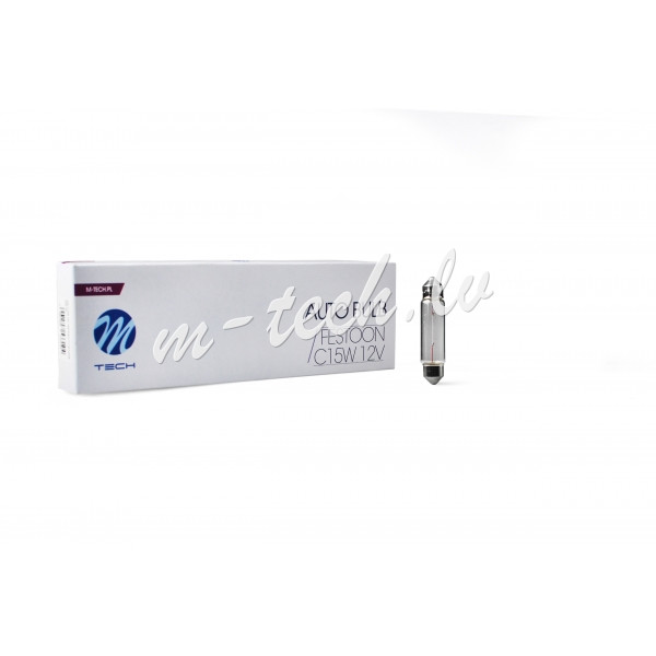 Z98 - Żarówka M-TECH C15W 12V 15W 43mm 12V 15W SV8.5-8 Rīga - foto 1