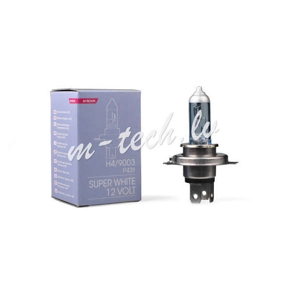 ZSW4 - M-TECH SuperWhite H4 9003 HB2 12V 60/55W P43t Rīga - foto 1