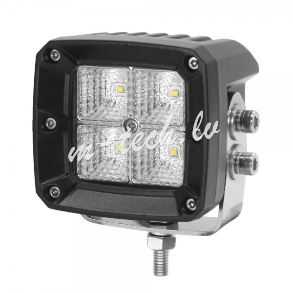WLO40 - Lampa robocza - Square 4x5W LED 20W 10-32V. flood. Performance Series Rīga - foto 1