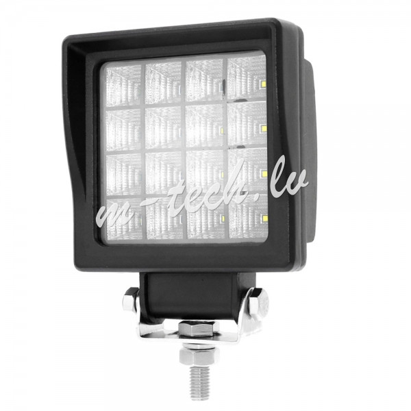 WLC43 - Lampa robocza - Square 16x3W LED 48W 10-32V. flood Performance Series Rīga - foto 1