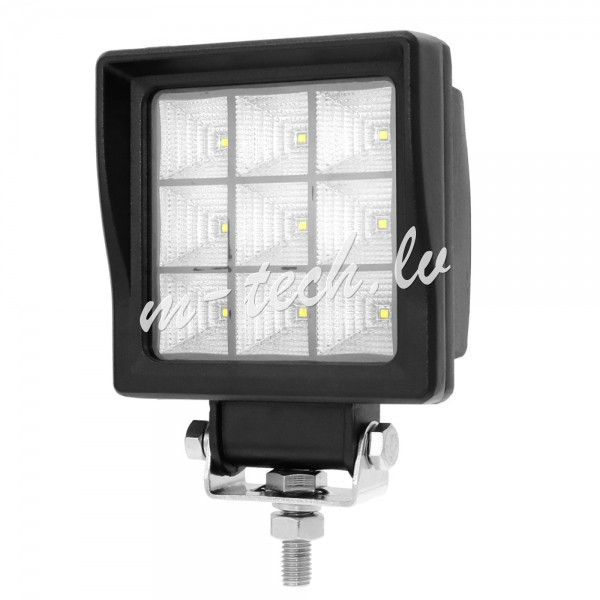 WLC44 - Lampa robocza - Square 9x5W CREE LED 45W 10-32V. flood. Performance Series Rīga - foto 1