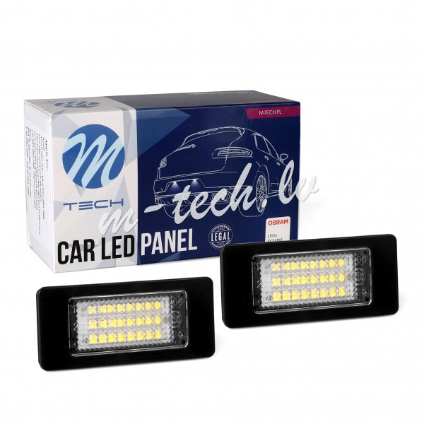 CLP120 - 18SMD SKODA Fabia II LED License Plate Light Rīga - foto 1