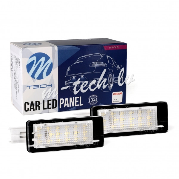 CLP122 - 18SMD RENAULT Megane II LED License Plate Light Rīga - foto 1
