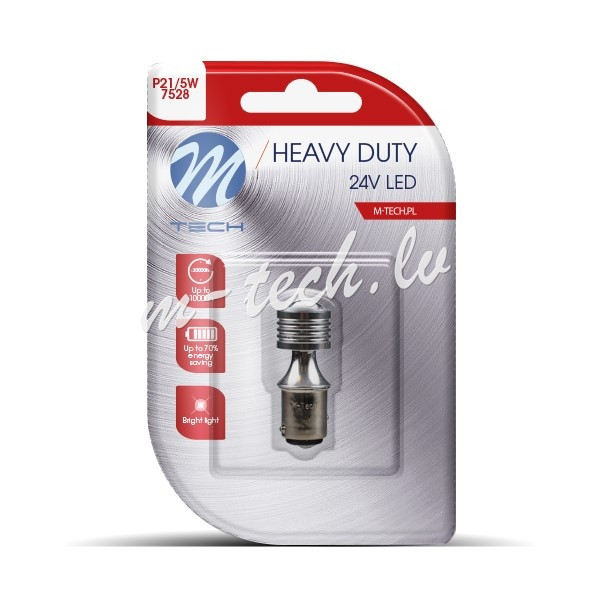 LB9812W-01B - Blister 2x M-TECH HD LB9812W BAY15d 4xHP LED 24V White Rīga - foto 1