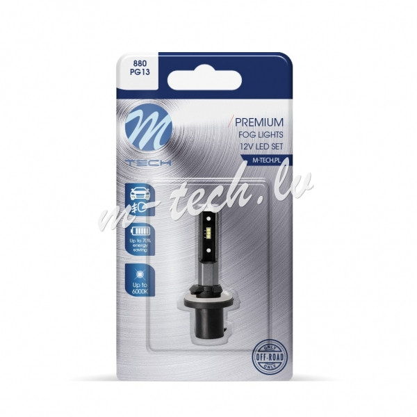 LB508W-01B - Blister M-TECH Premium LB508W-01B - 880. 12-24V 6x1616SMD LED. White Rīga - foto 1