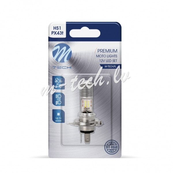 LB554W-01B - Blister M-TECH Premium LB554W-01B - HS1. 12-24V 12x3030SMD LED. White Rīga - foto 1