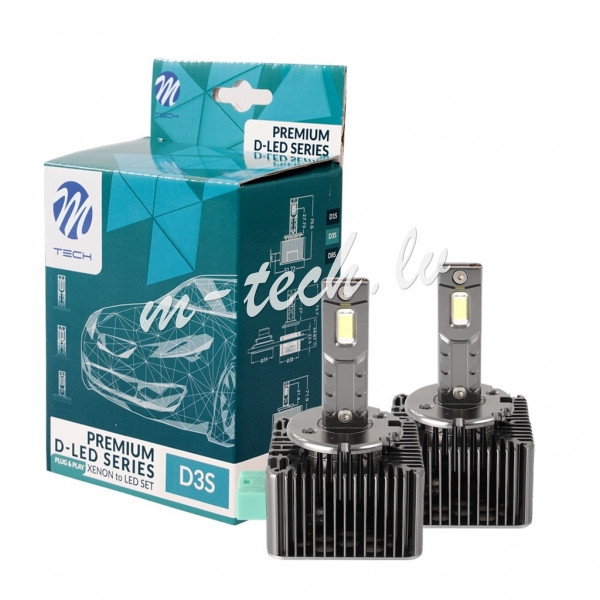 LZXD3S - M-TECH D3S LED - Plug'Play - 2pcs/set Rīga - foto 1
