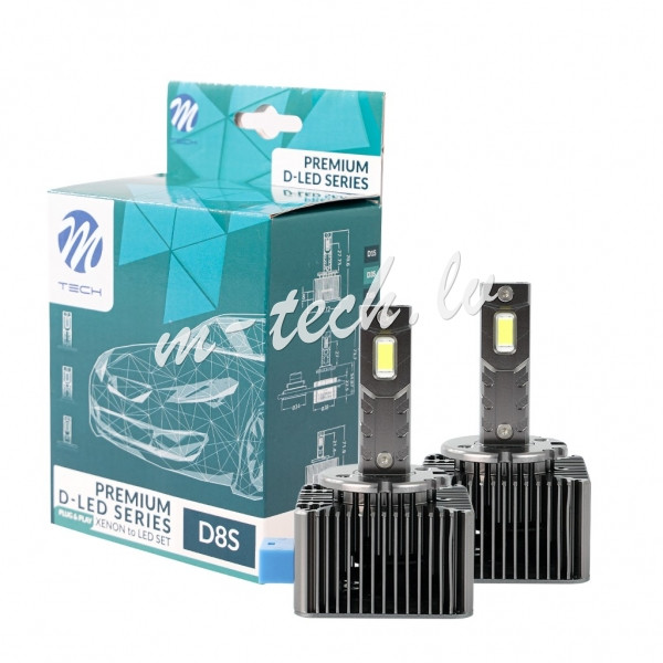 LZXD8S - M-TECH D8S LED - Plug'Play - 2pcs/set Rīga - foto 1