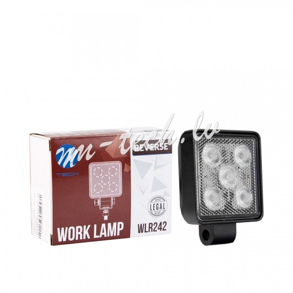 WLR242 - Lampa światła wstecznego M-TECH REVERSE SERIES WLR242 - 5x1.5W HP LED 7.5W 12/24V ECE R23 Rīga - foto 1