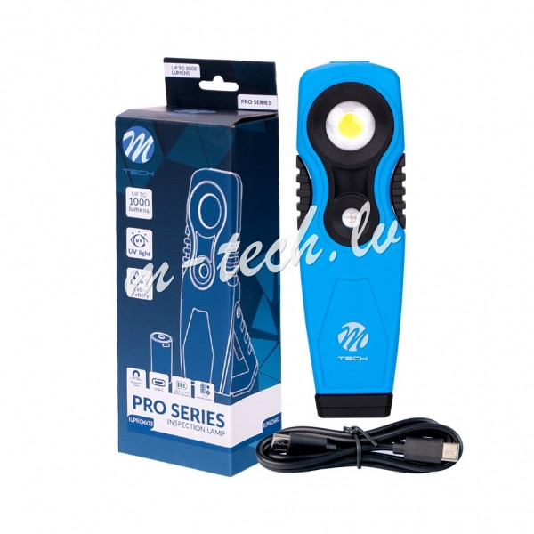 ILPRO603 - Lampa Inspekcyjna M-TECH PRO 10W + 1W COB + 1W UV + extra battery Рига - изображение 1