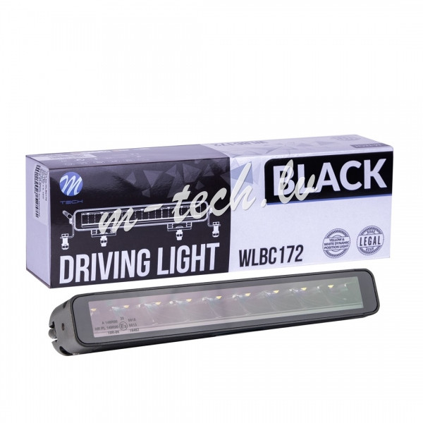 WLBC172 - Driving light M-TECH BLACK SERIES 9x5W LED 12-48V 45W 11.2". single row + dynamic position Рига - изображение 1