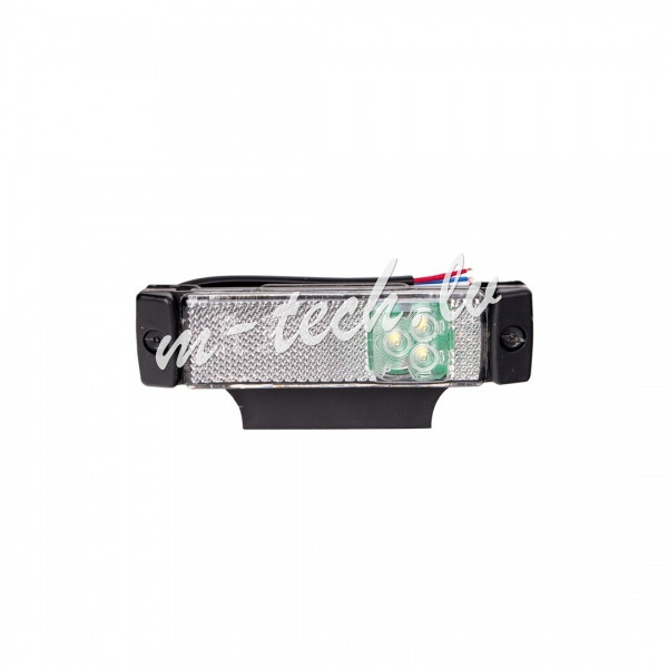WSM209 - Lampa obrysowa z homologacją ECE 3xLED 24V Biała Rīga - foto 1