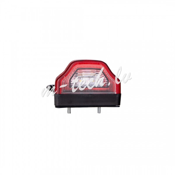 WSM226 - Lampa tablicy rejestracyjnej z homologacją ECE 2xLED 10-30V 1.8W czerwona Rīga - foto 1