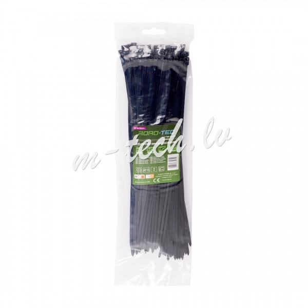 CTB-4X300 - Nylonowe opaski zaciskowe ROAD-TEQ wymiar:3.6x300mm. 100szt.. czarne Рига - изображение 1