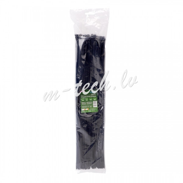 CTB-5X500 - Nylonowe opaski zaciskowe ROAD-TEQ wymiar:4.8x500mm. 100szt.. czarne Rīga - foto 1
