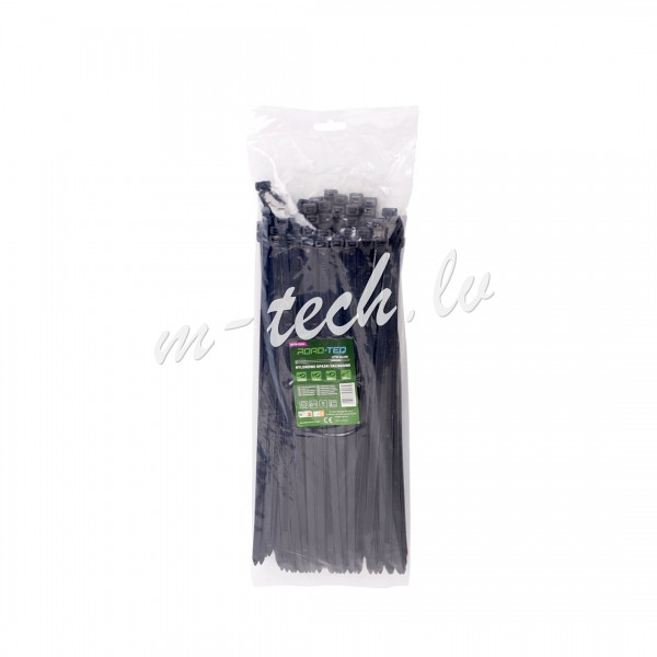 CTB-8X350 - Nylonowe opaski zaciskowe ROAD-TEQ wymiar:7.6x350mm. 100szt.. czarne Rīga - foto 1