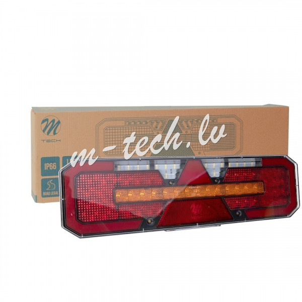 WTL202L - Lampa zespolona M-TECH tylna lewa z homologacją ECE 92 LED 12/24V. Rīga - foto 1