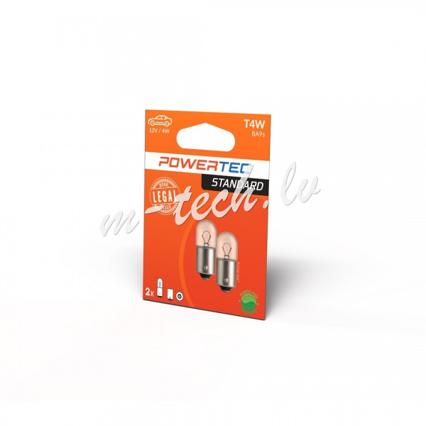 PTZ13-02B - Żarówka POWERTEC T4W 12V 4W BA9s Рига - изображение 1