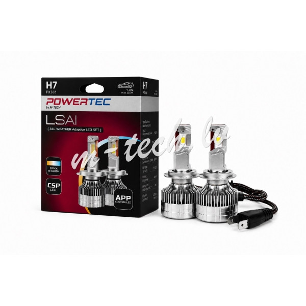 LSAI7 - LED SET M-TECH ALL WEATHER Adaptive H7 Rīga - foto 1