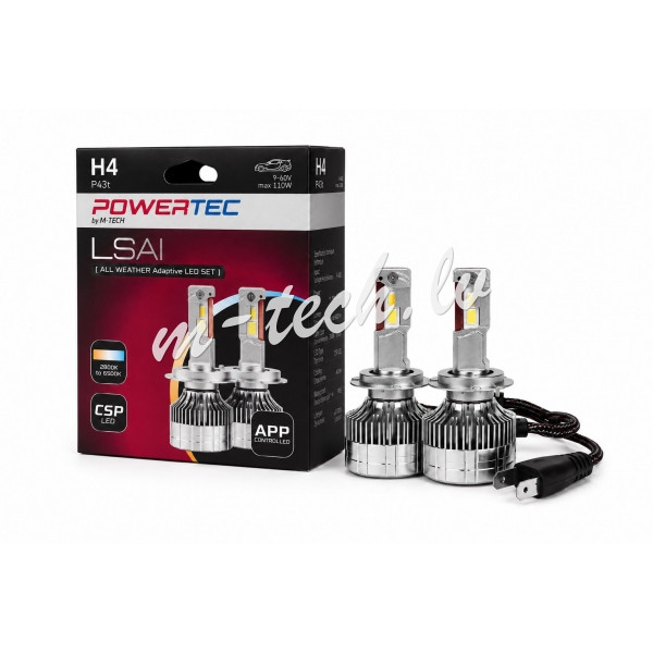 LSAI4 - LED SET M-TECH ALL WEATHER Adaptive H4 Rīga - foto 1