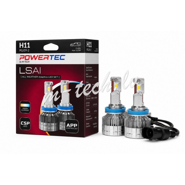 LSAI11 - LED SET M-TECH ALL WEATHER Adaptive H11 Rīga - foto 1