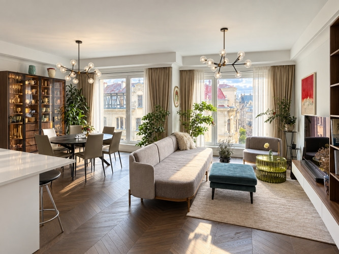 Ekskluzīvs penthouse līmeņa dzīvoklis Rīgas Klusajā centrā ar neaprakstāmu panorāmas skatu Rīga - foto 1