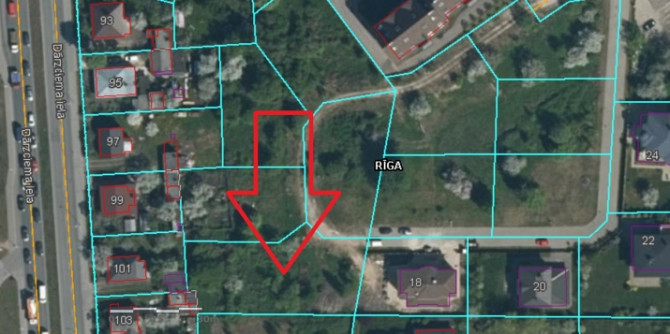 Pārdošanā topošs ~706 m zemesgabals privātmājas būvniecībai Kaķu ielā, Dārzciemā. Rīga - foto 6