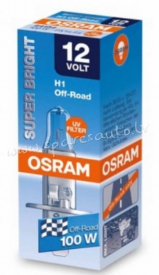 O62200SBP - OSRAM SUPER BRIGHT PREMIUM H1 PX14.5s 12V 100W - Spuldzite Led - UNSORTED LED KOMPLEKTS Rīga - foto 1