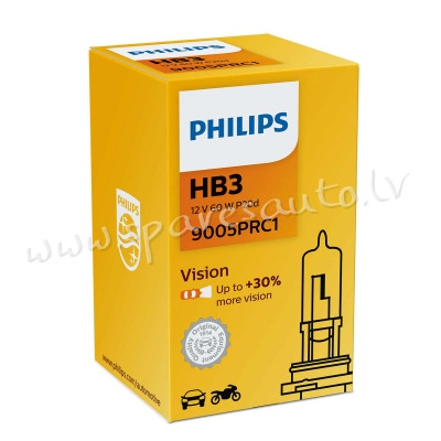 PH 9005PRC1 - Philips HB3 Vision 12V65W P20d C1 - Spuldzite - UNSORTED HALOGĒNA SPULDZES Рига - изображение 1